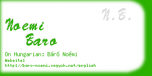 noemi baro business card